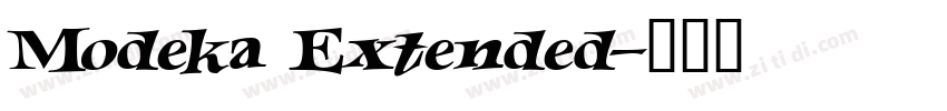 Modeka Extended字体转换